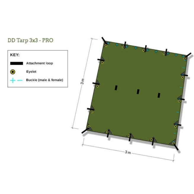 DD Tarp 3x3 PRO | DD Hammocks - Image 21