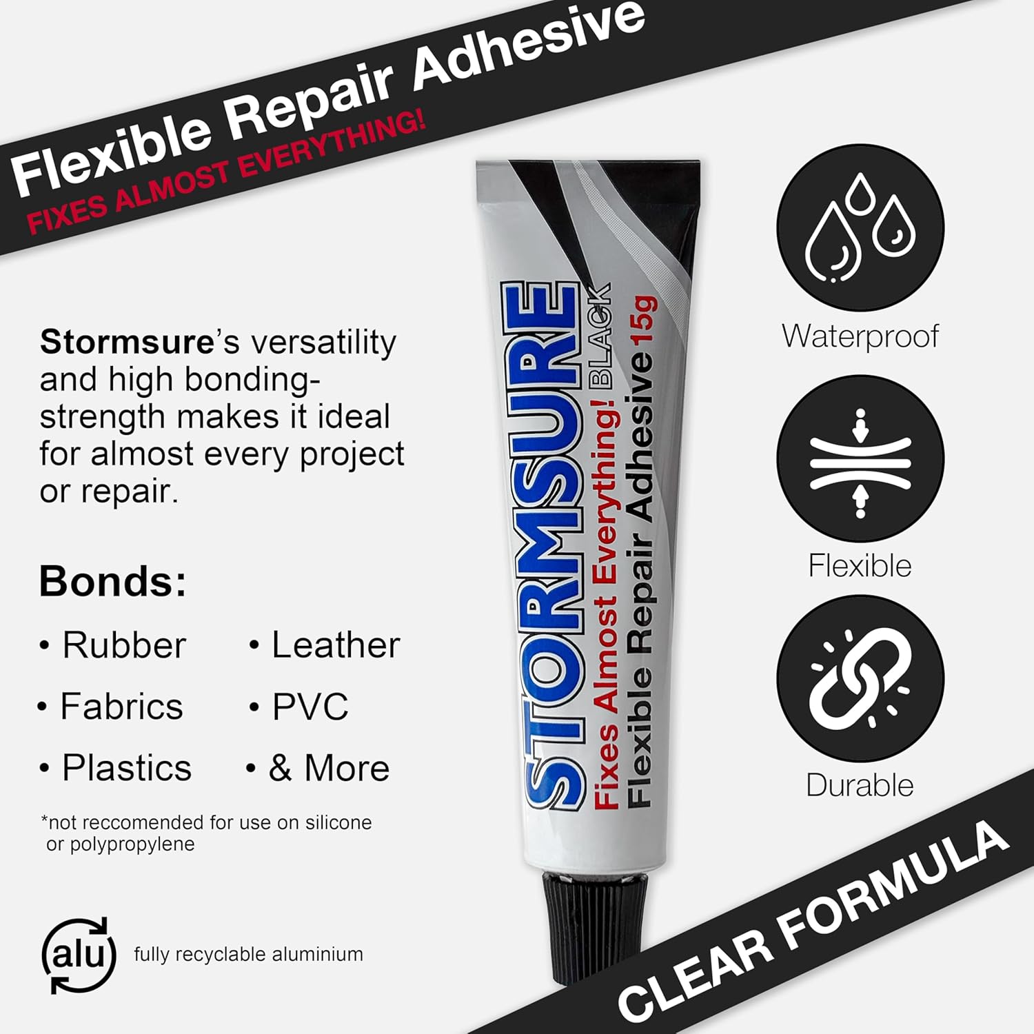 Flexible Repair Adhesive 15 g tuubi musta | Stormsure - Image 6