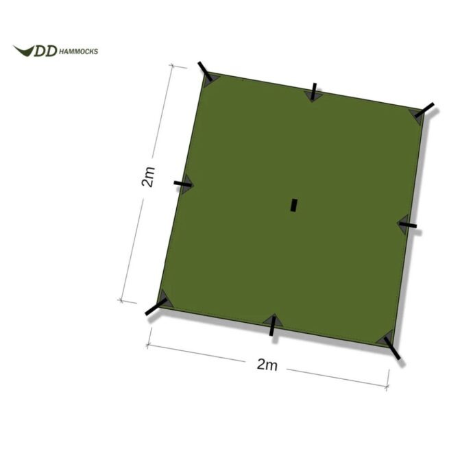DD Tarp 2x2 - Olive Green Tarppi | DD Hammocks - Image 2
