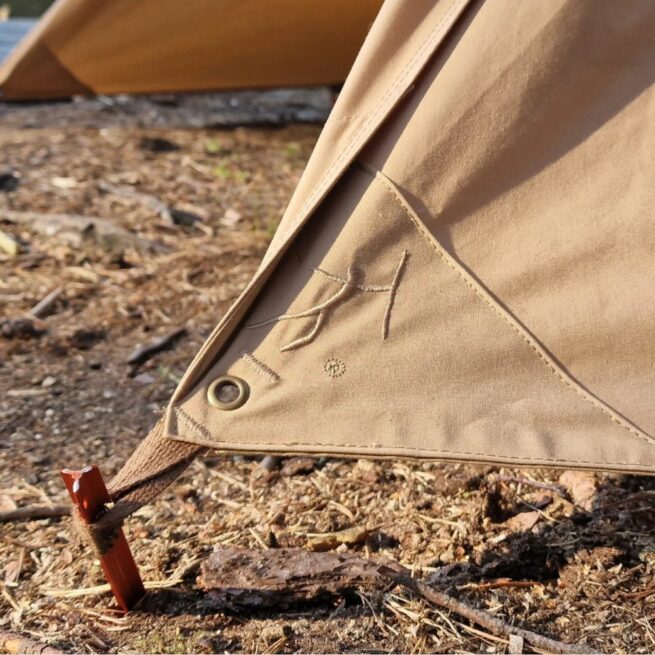 HOT Tarp 3x3 Cotton Natural | Bushmen - Image 5