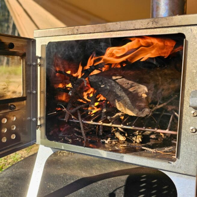 Fastfold Camping Stove S2W - 2 windows | Bushmen - Image 6